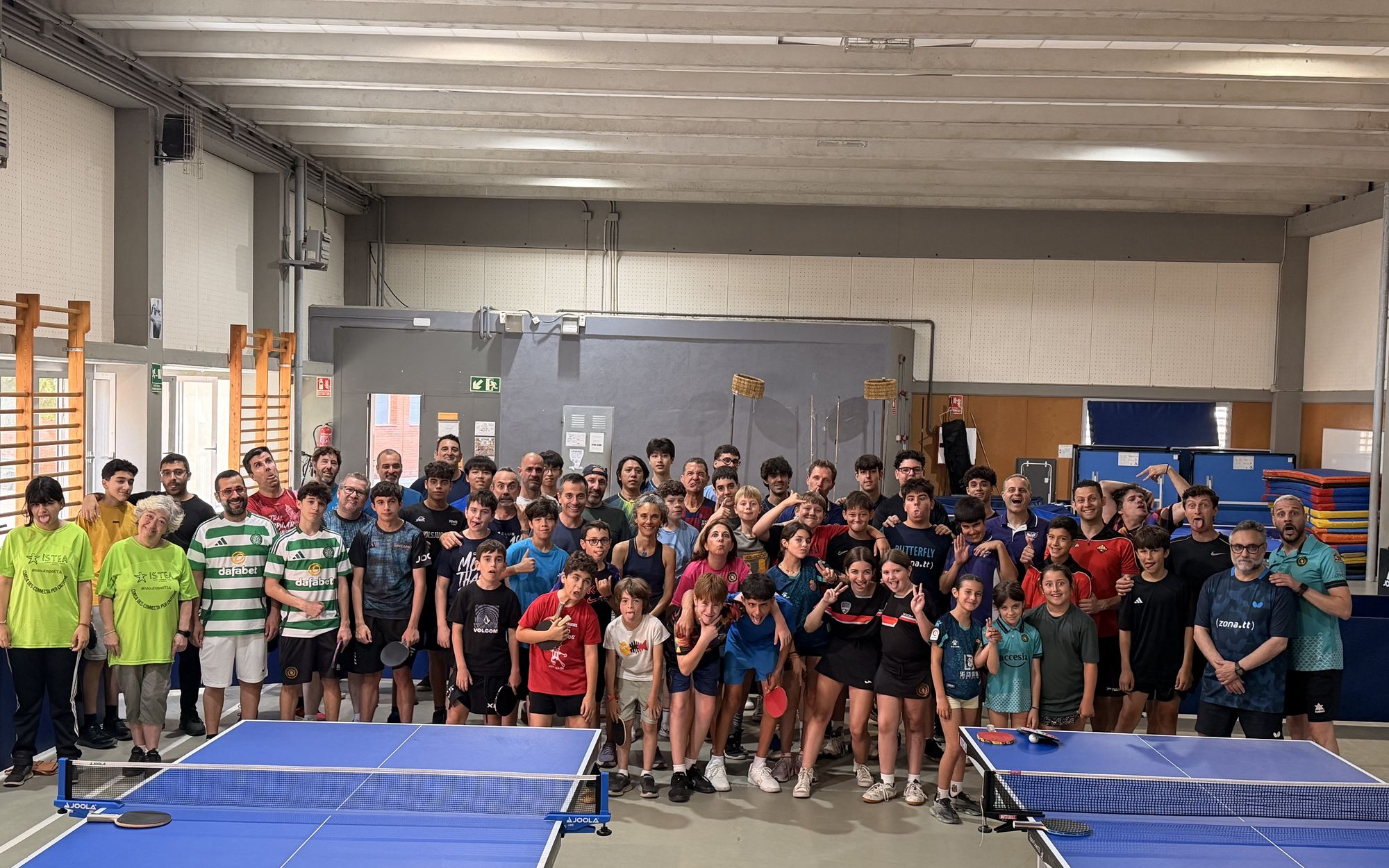 Entrenament al pavelló TT Joves Castelldefels